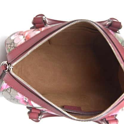 Gucci GG Supreme Monogram Blooms Small Boston Beige Multicolor Dry Rose 5 of 10