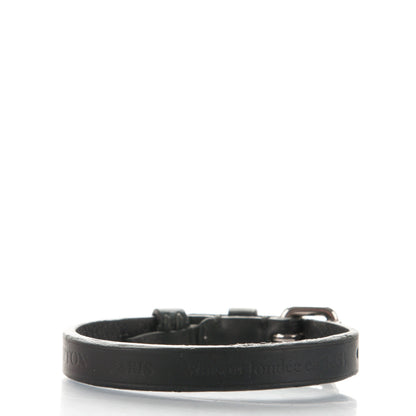 Louis Vuitton Calfskin Stamp It Bracelet 17 Black 3 of 9