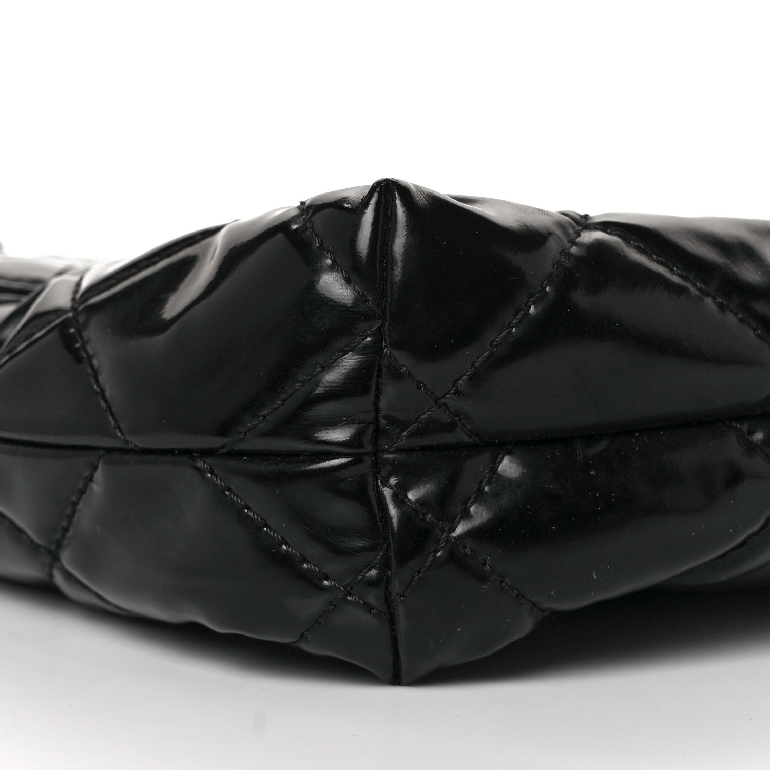 Chanel Vinyl Quilted In The Business Flap Bag Black 9 of 12