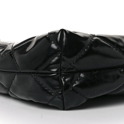 Chanel Vinyl Quilted In The Business Flap Bag Black 9 of 12