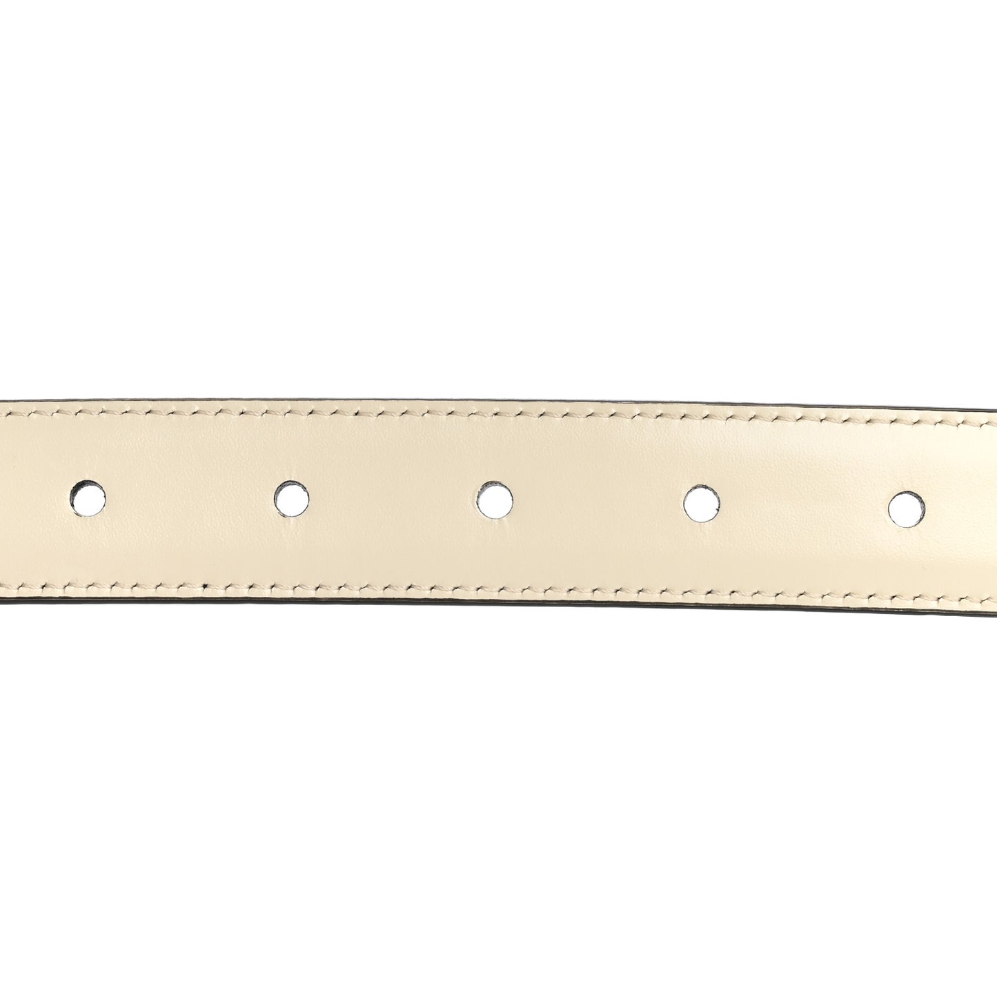 Box Calfskin Reversible 25mm Triomphe Belt 80 32 Black White Cotton