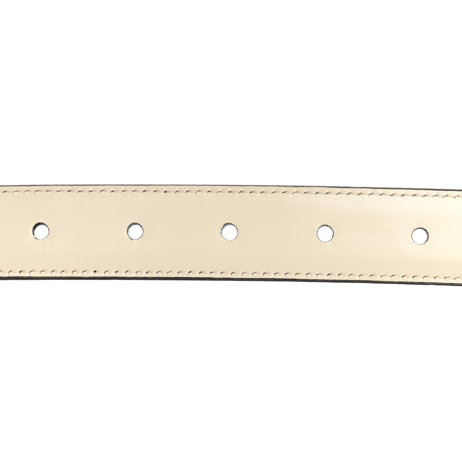 Celine Box Calfskin Reversible 25mm Triomphe Belt 80 32 Black White Cotton 7 of 8