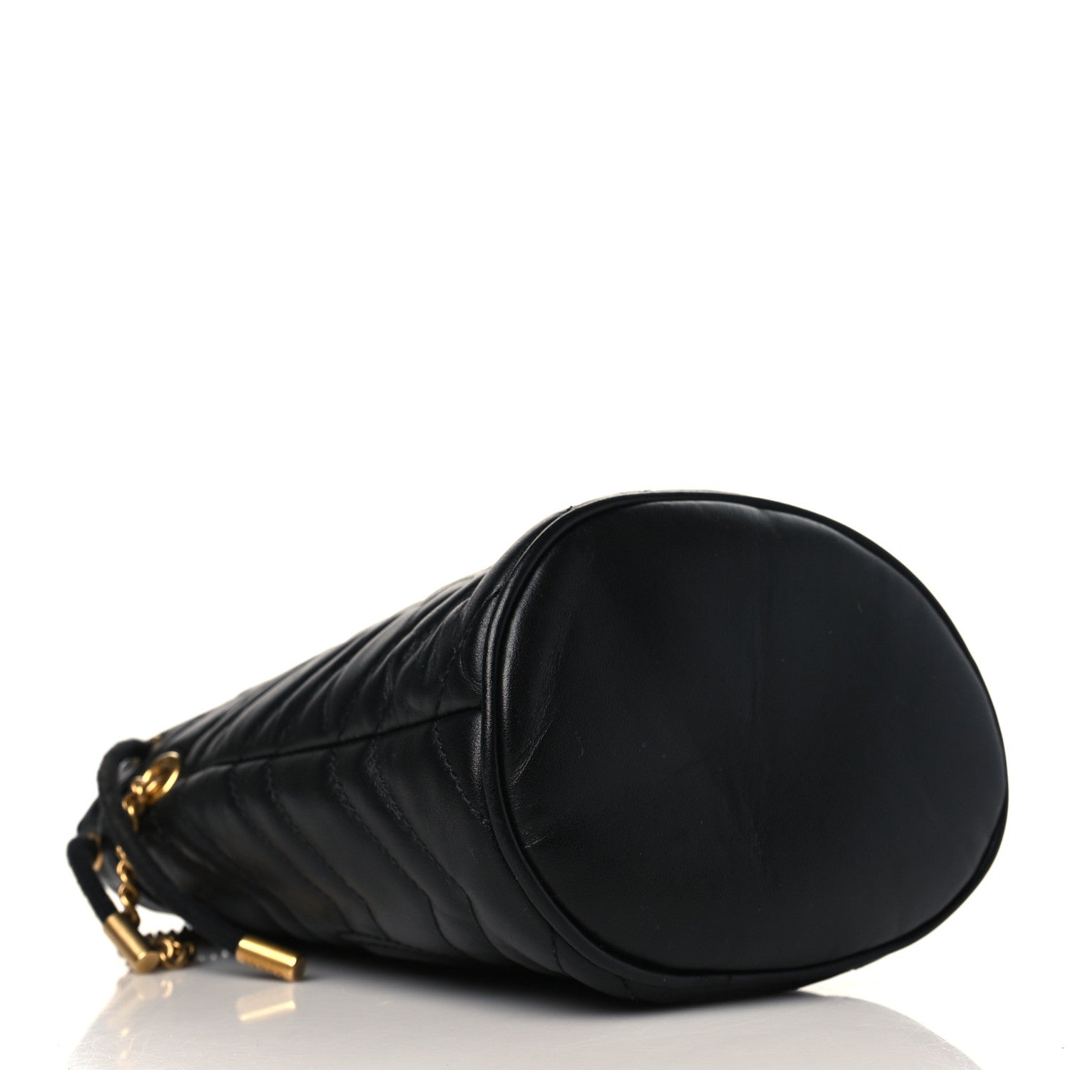 Gucci Calfskin Matelasse Mini GG Marmont 2.0 Bucket Bag Black 4 of 9