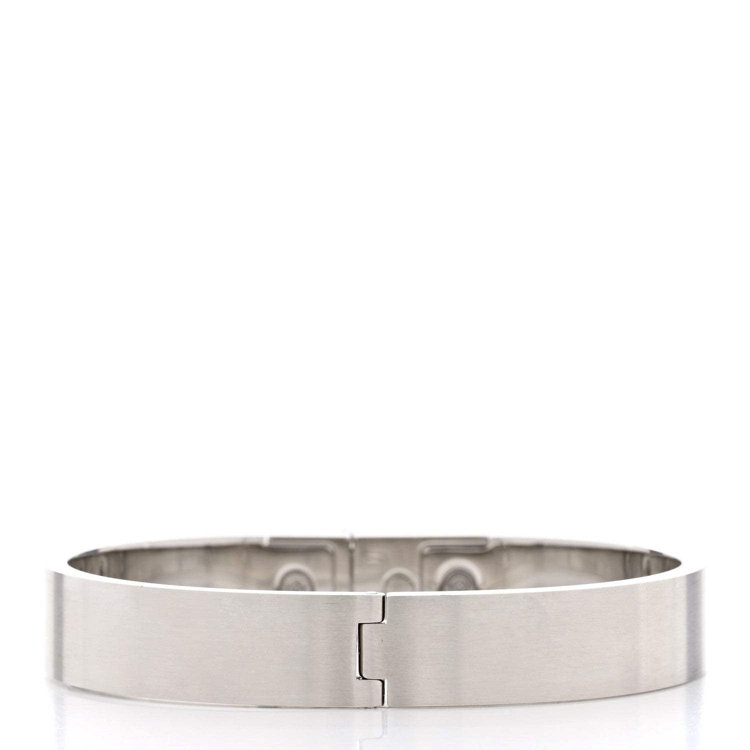 Hermes Brushed Palladium Kelly Mens Bracelet 3 of 6