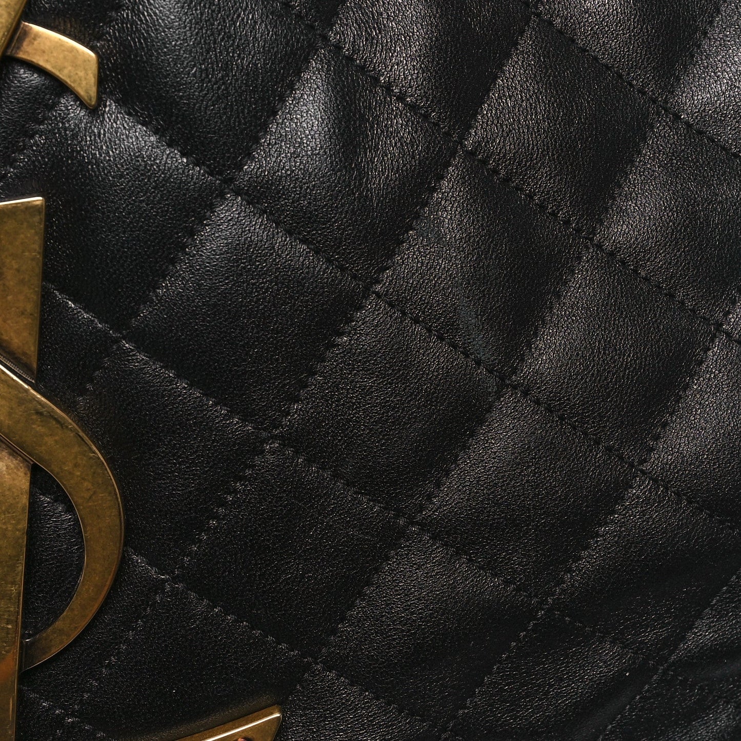 Lambskin Quilted Maxi Icare Shopping Tote Black