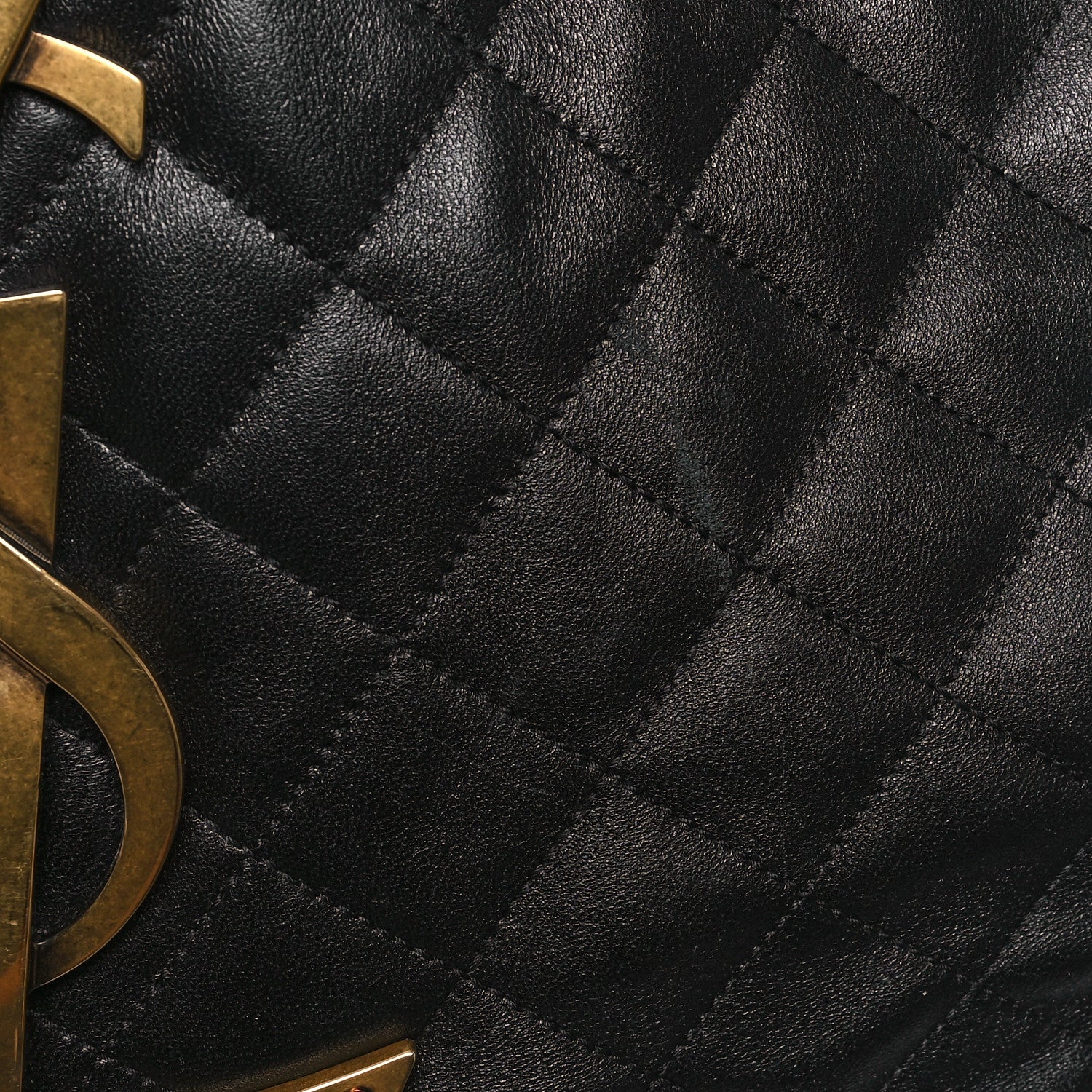 Saint Laurent Lambskin Quilted Maxi Icare Shopping Tote Black 12 of 12