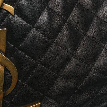 Saint Laurent Lambskin Quilted Maxi Icare Shopping Tote Black 12 of 12