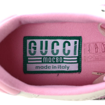 Gucci Dali Soft Calfskin Womens Mac80 Sneakers 36 Off White Grey Sky Light Rose 7 of 8