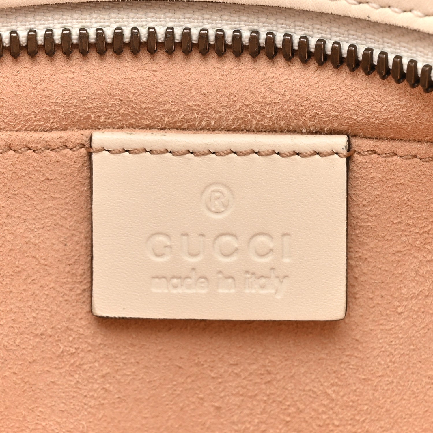Gucci Calfskin Matelasse Trompe L'Oeil Print Small GG Marmont Chain Shoulder Bag White 6 of 13
