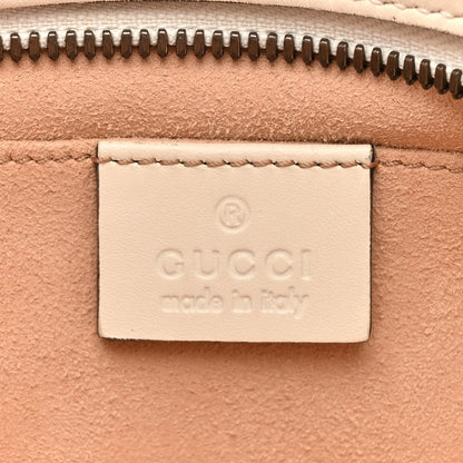 Gucci Calfskin Matelasse Trompe L'Oeil Print Small GG Marmont Chain Shoulder Bag White 6 of 13