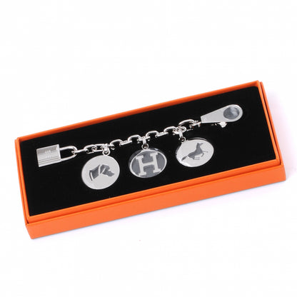 Hermes Palladium Breloque Bag Charm Silver 2 of 3