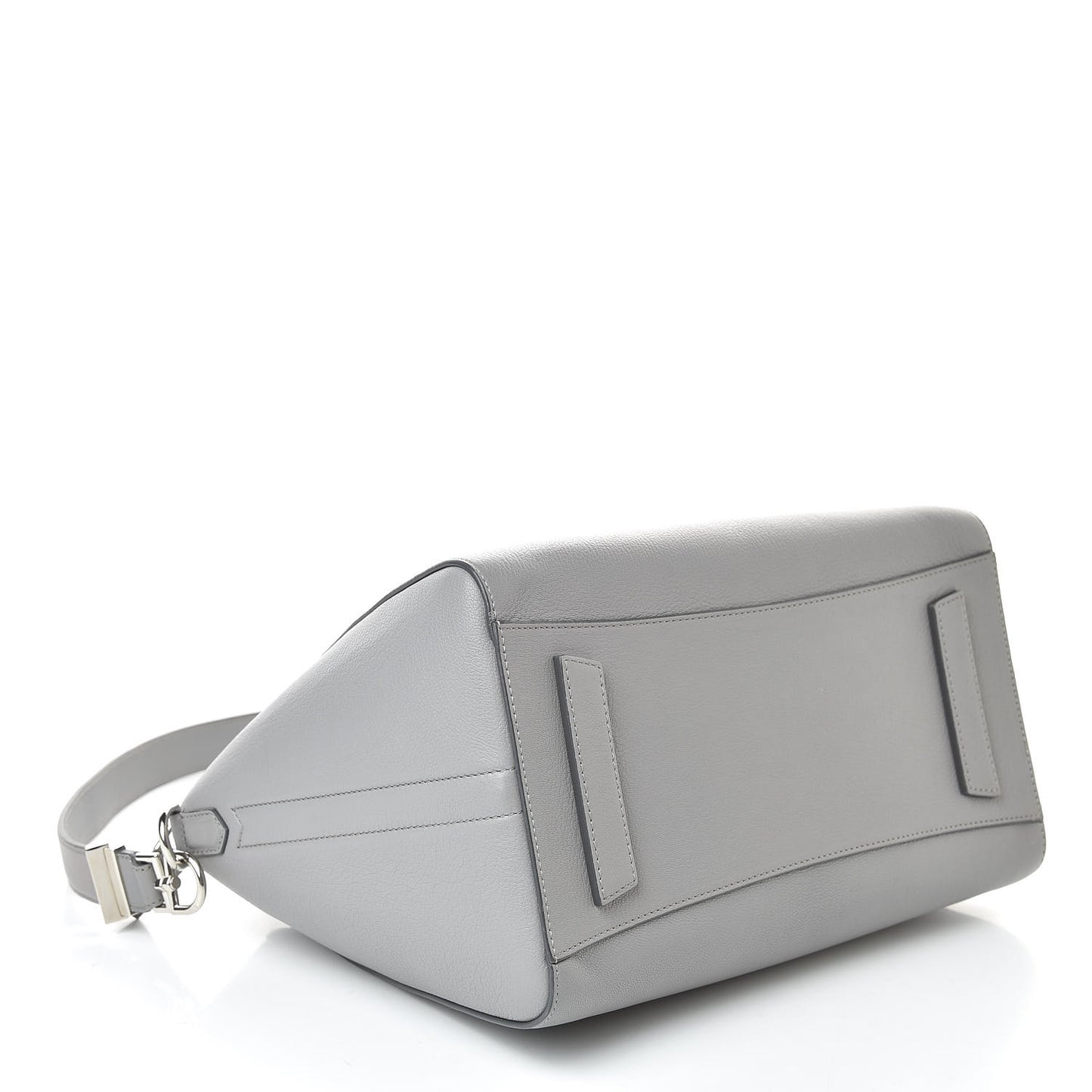 Sugar Goatskin Medium Antigona Pearl Grey