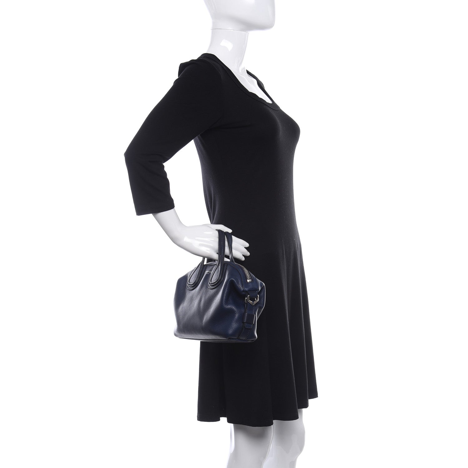 Givenchy Pebbled Calfskin Nightingale Night Blue 2 of 9