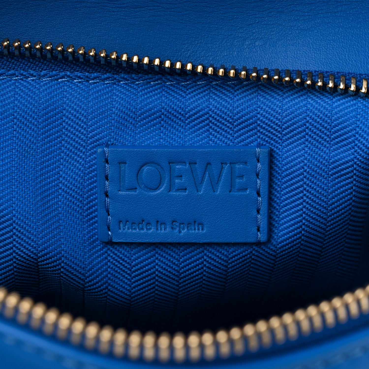 Loewe Satin Calfskin Small Puzzle Bag Scuba Blue 1676790