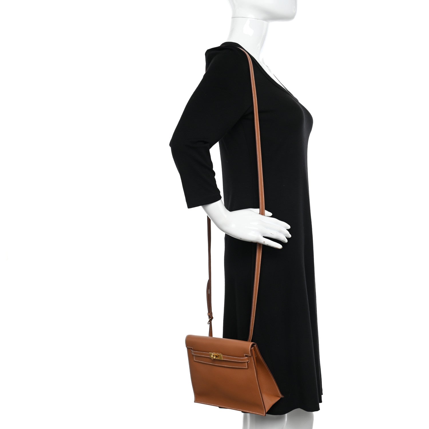Hermes Evercolor Kelly Danse II Belt Bag Gold 2 of 10