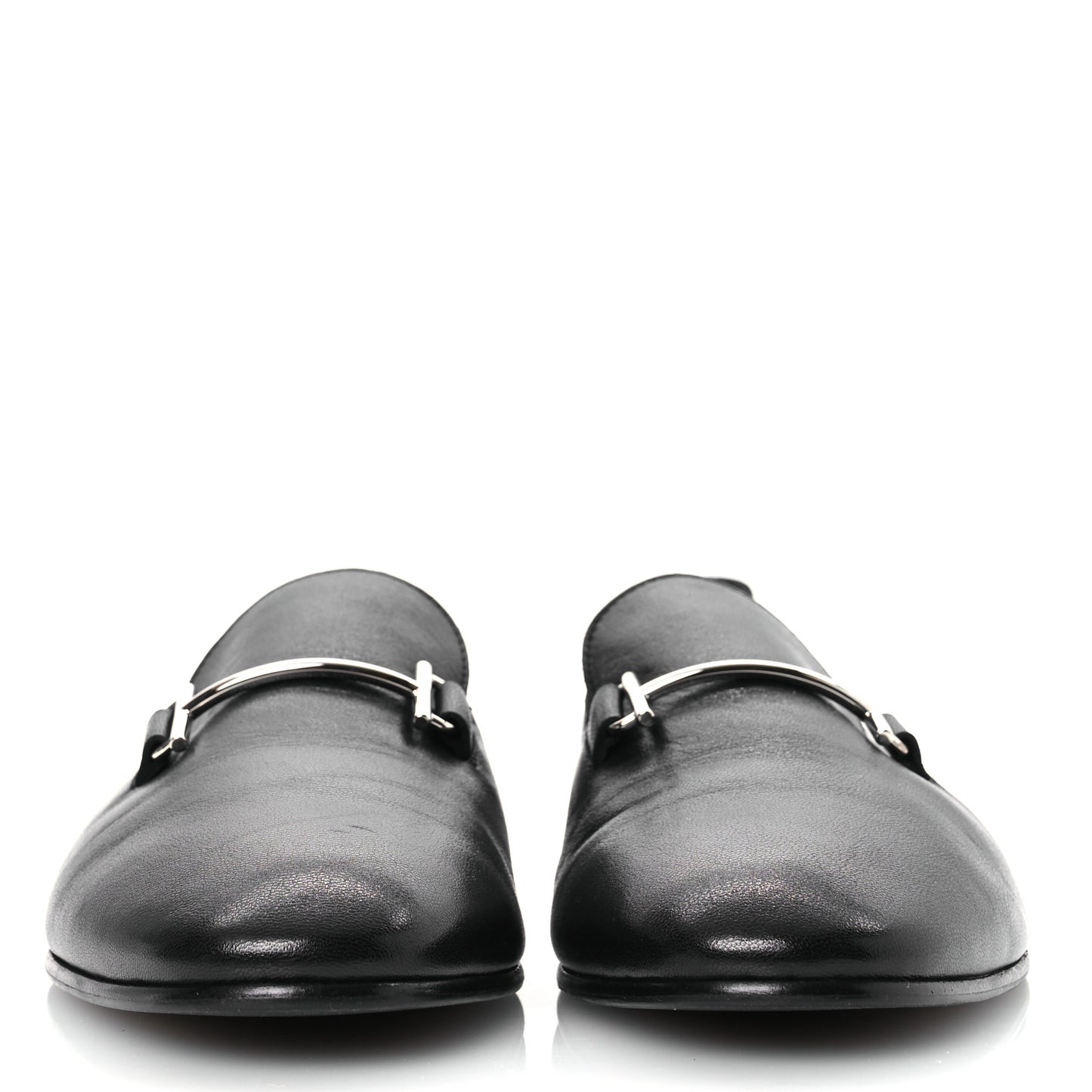 Goatskin Mens Saga Loafers 43.5 Black