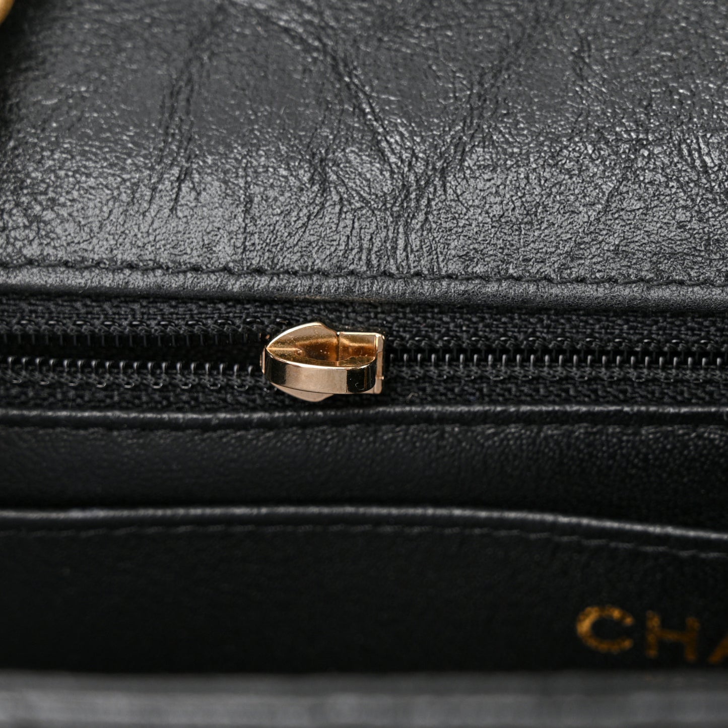 Iridescent Calfskin Chevron Quilted Mini Rectangular Flap Black