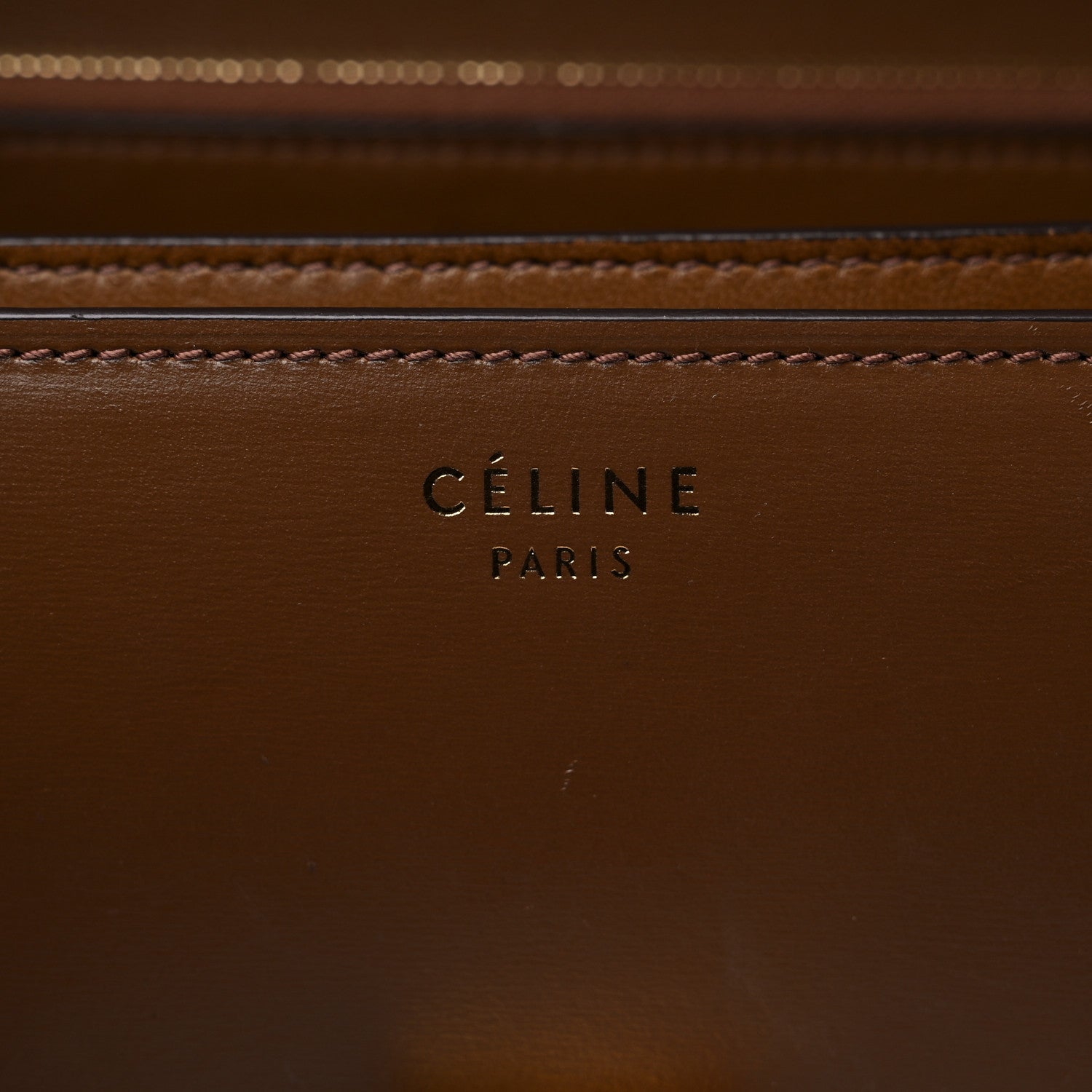 Celine Box Calfskin Medium Classic Box Flap Bag Camel 6 of 18