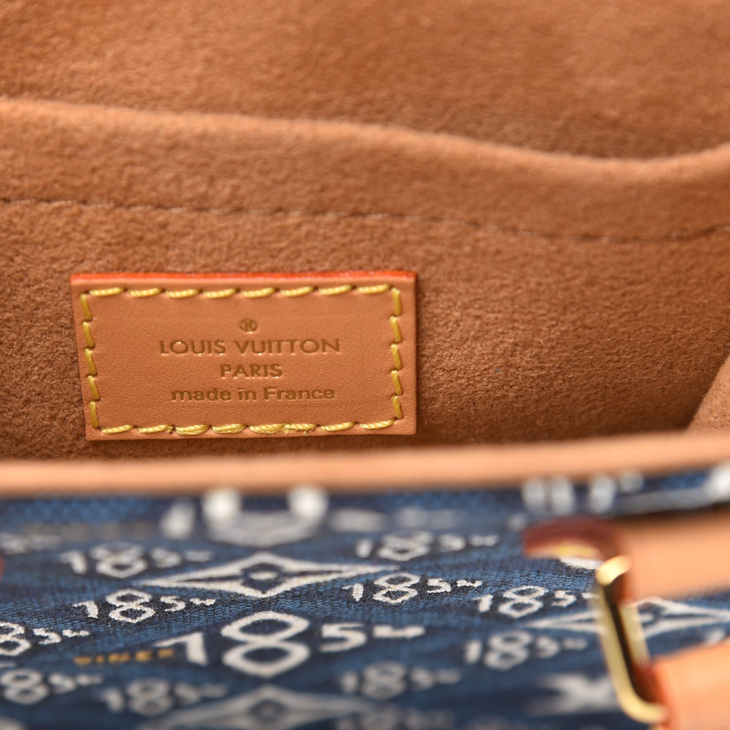 Louis Vuitton Jacquard Since 1854 Petit Sac Plat Blue 8 of 9