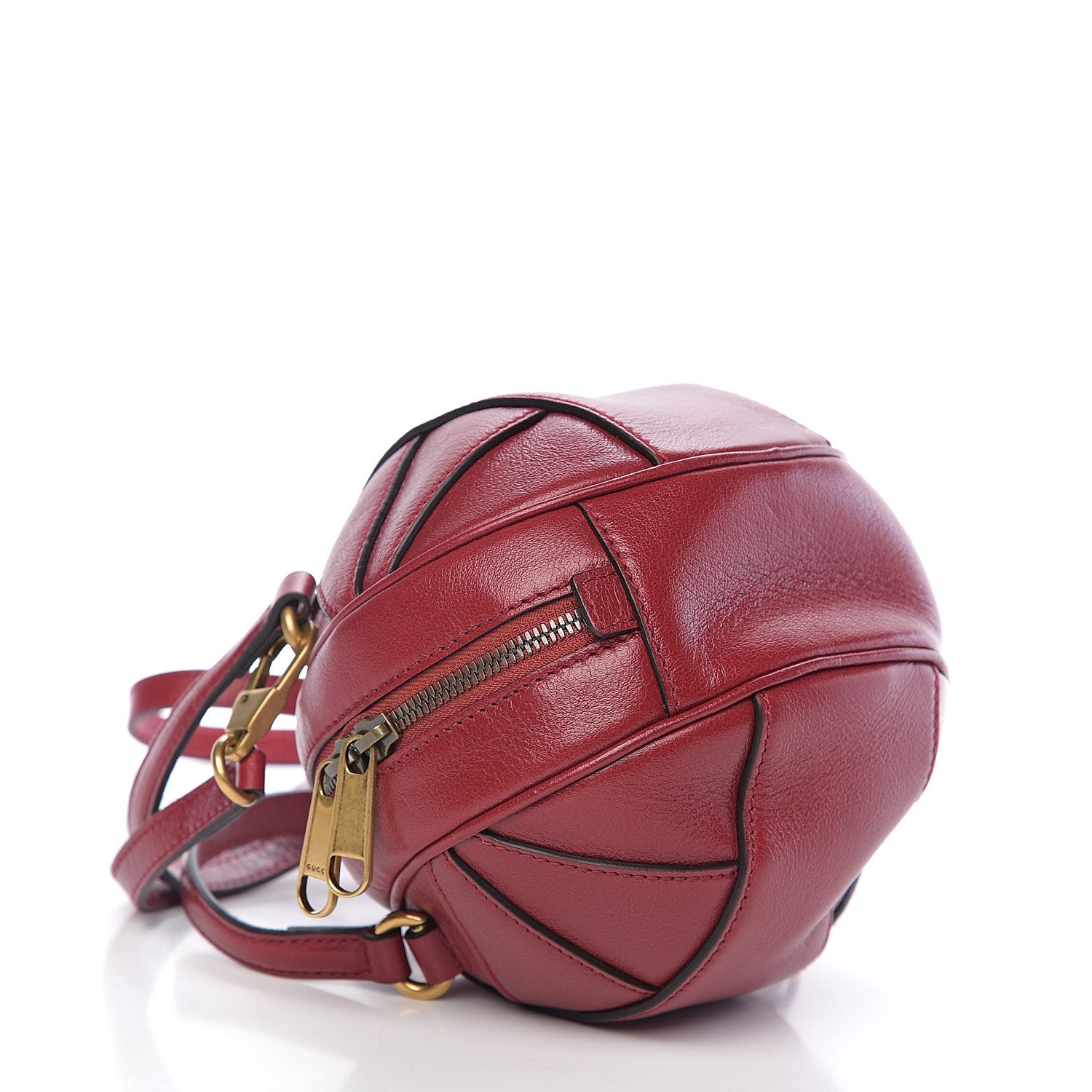 Gucci Piuma Lux Energy Mini Tifosa Basketball Shaped Shoulder Bag Romantic Cerise 3 of 9