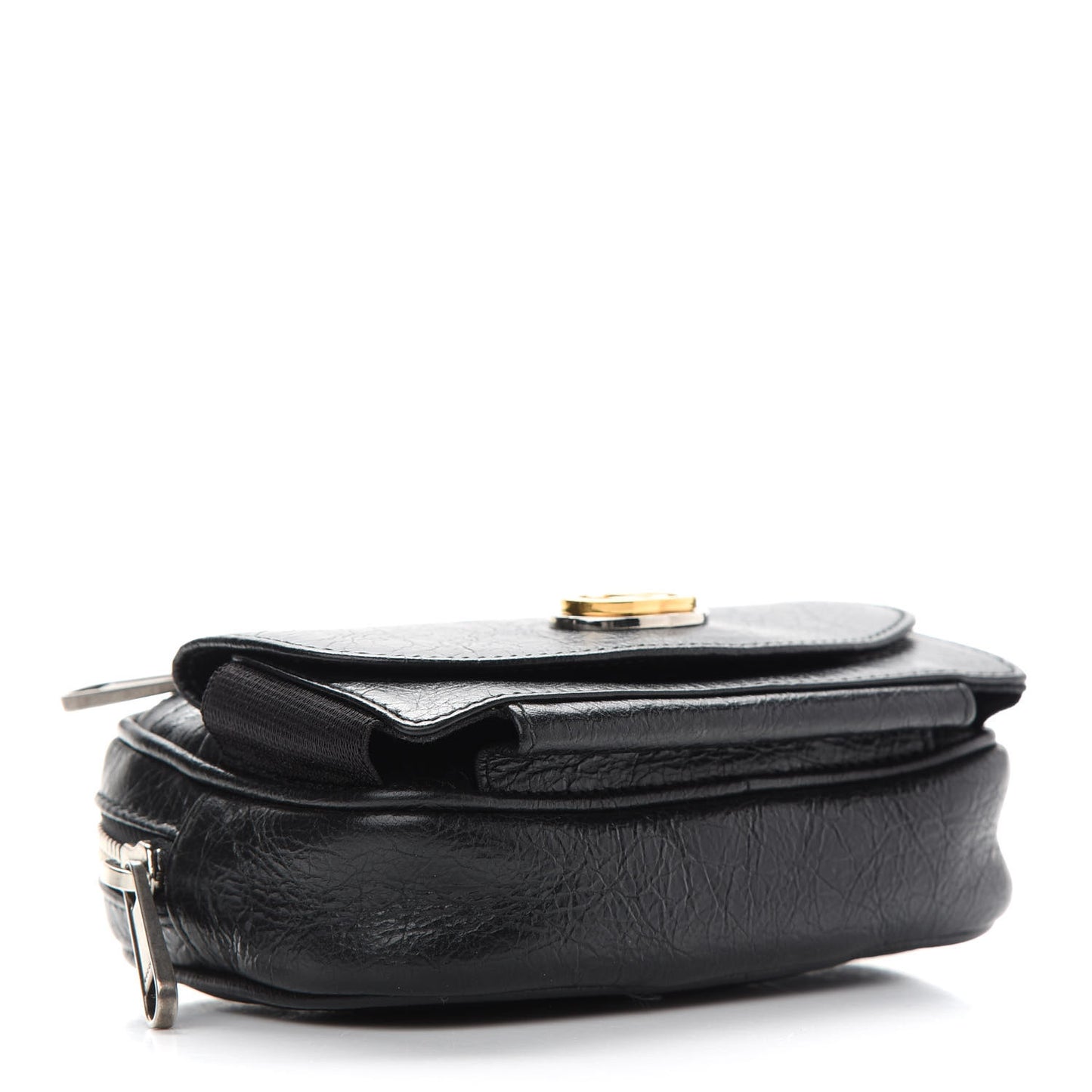 Fluffy Calfskin Mini Morpheus Belt Bag 70 28 Black
