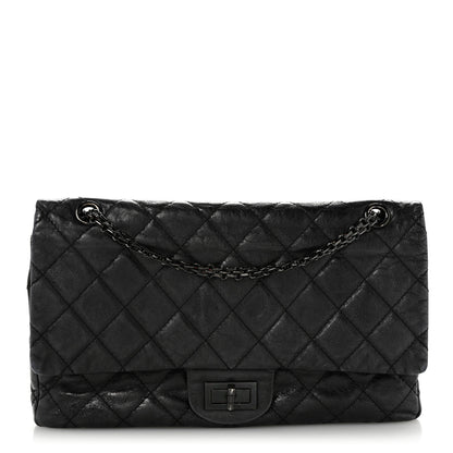 Chanel Metallic Aged Calfskin Quilted 2.55 Reissue 227 Flap So Black 1 of 14