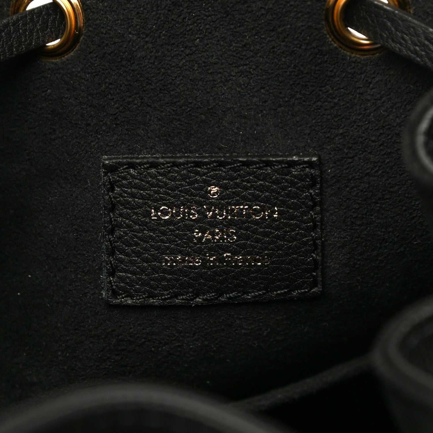 Louis Vuitton Calfskin Lockme Bucket MM Black 5 of 8