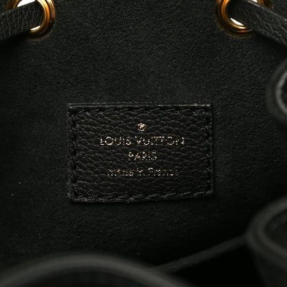 Louis Vuitton Calfskin Lockme Bucket MM Black 5 of 8