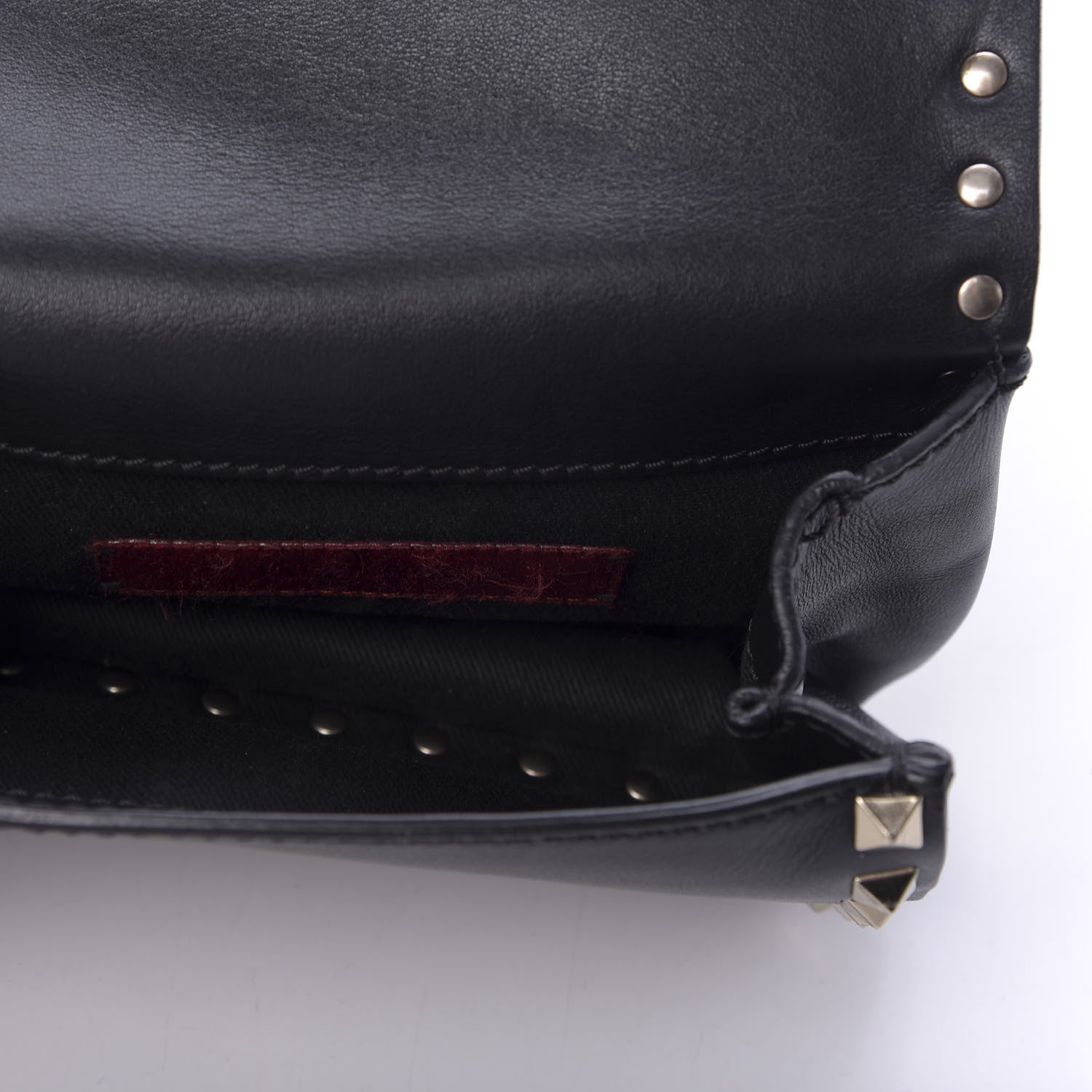 Valentino Garavani Calfskin Rockstud Belt Bag Black 9 of 18