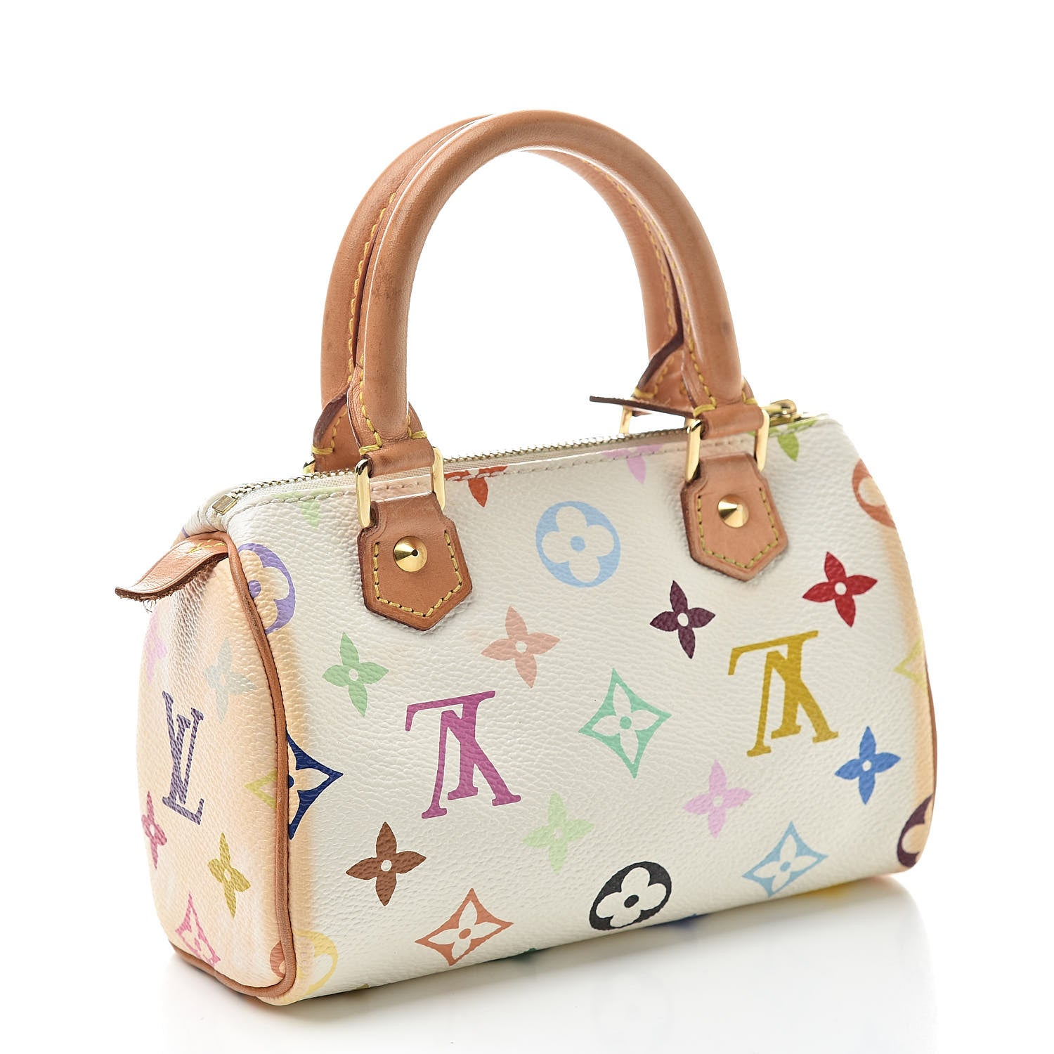 Louis Vuitton Monogram Multicolor Mini Sac HL Speedy White 3 of 11