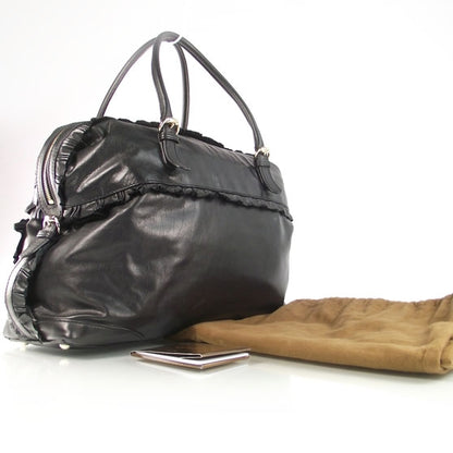 Gucci Leather Ruffle Sabrina Boston Tote 3 of 9