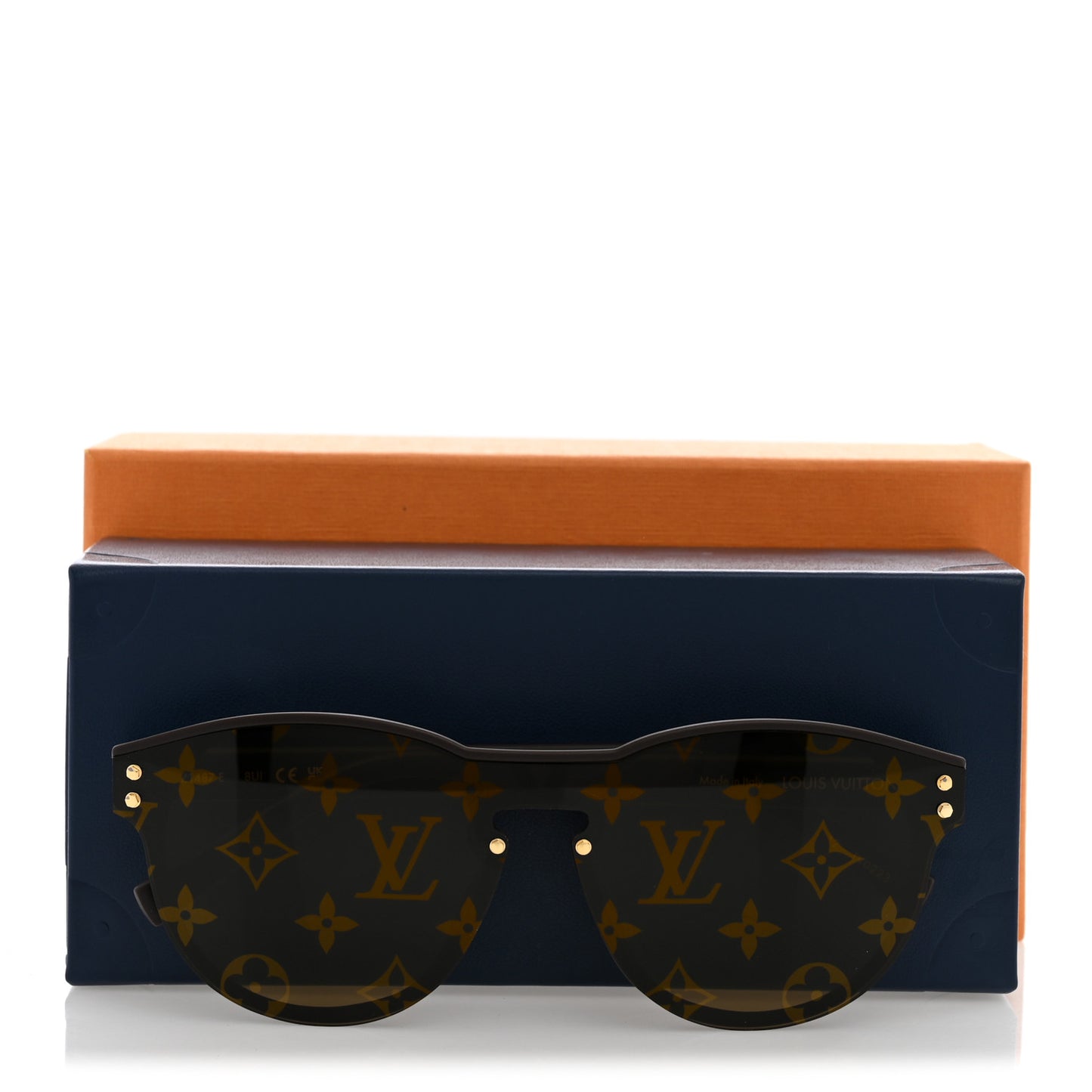 Acetate LV Waimea Round Sunglasses Z1487E Brown