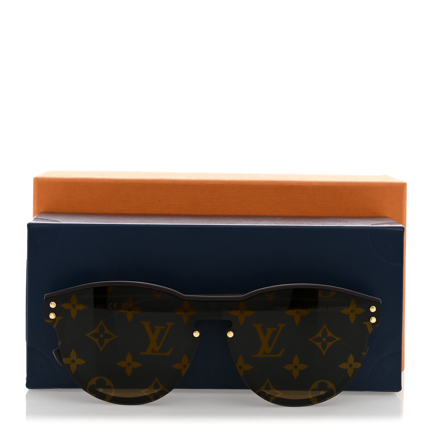 Louis Vuitton Acetate LV Waimea Round Sunglasses Z1487E Brown 7 of 7