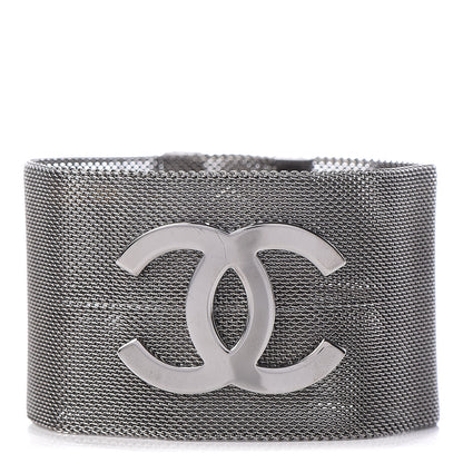 Chanel Metal Mesh CC Bracelet Ruthenium 1 of 5