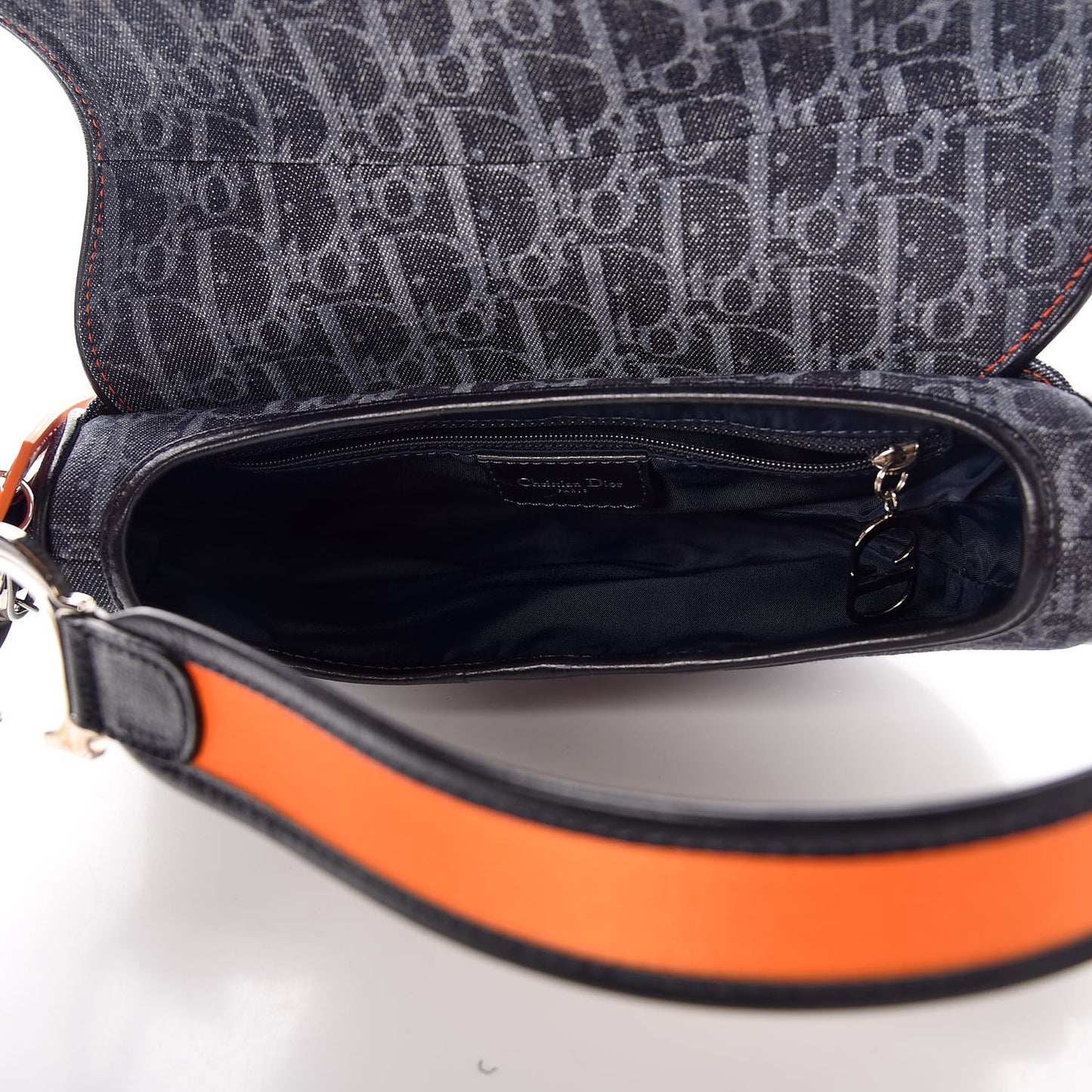 Denim Monogram Flight Saddle Bag