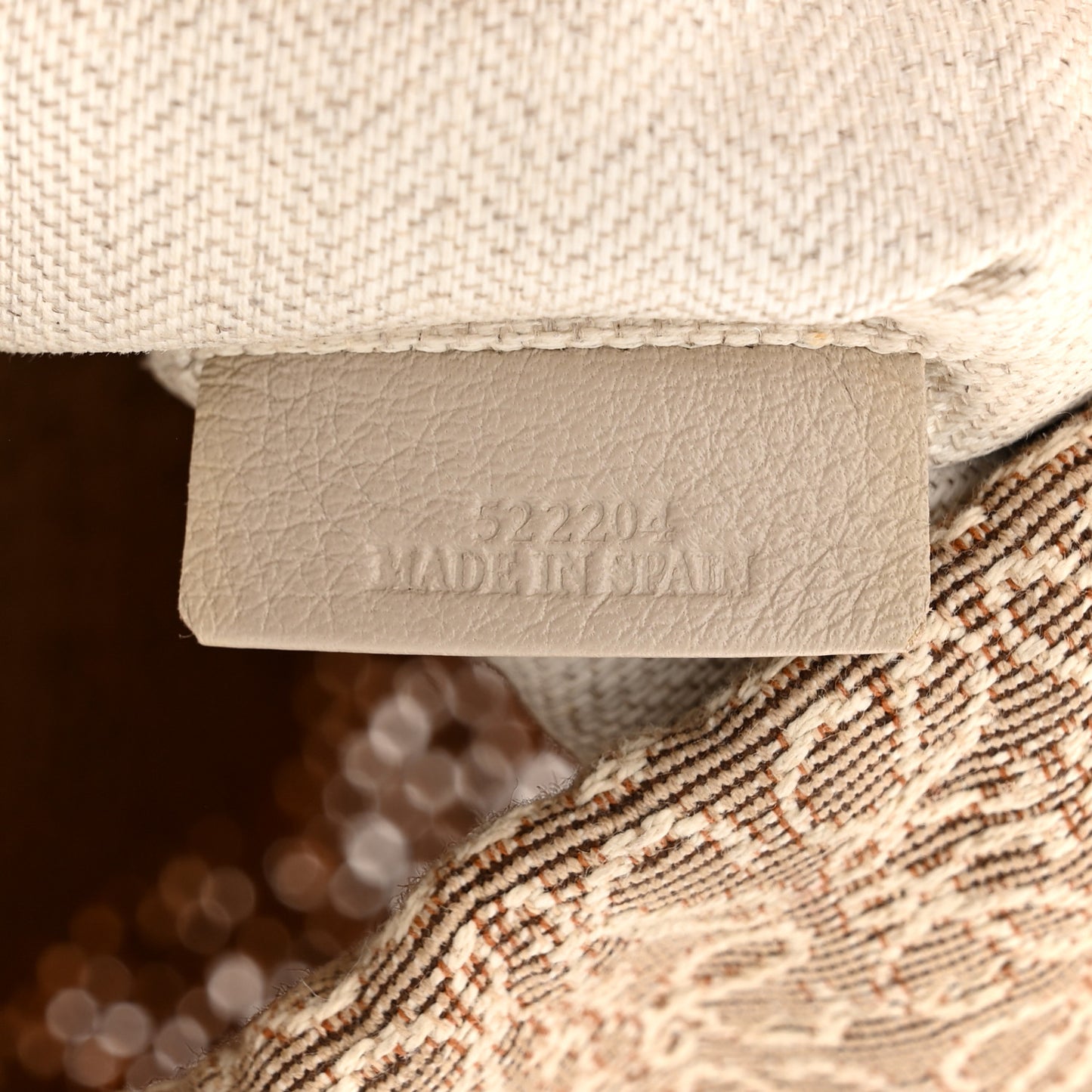 Calfskin Raffia Anagram Paulas Ibiza Pochette Bag Natural Tan