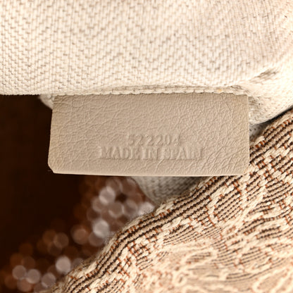 Loewe Calfskin Raffia Anagram Paulas Ibiza Pochette Bag Natural Tan 7 of 10