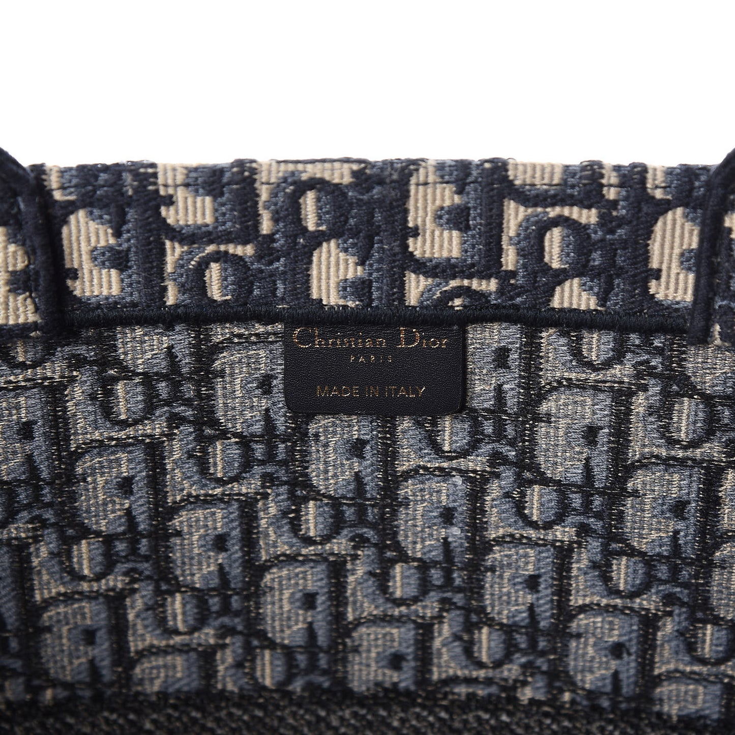 Oblique Book Tote Blue Multicolor