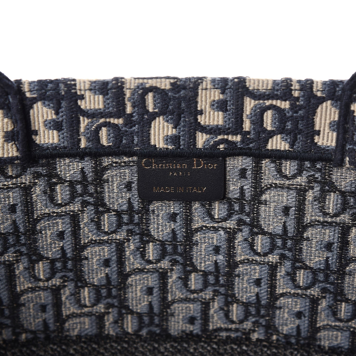 Christian Dior Oblique Book Tote Blue Multicolor 8 of 11