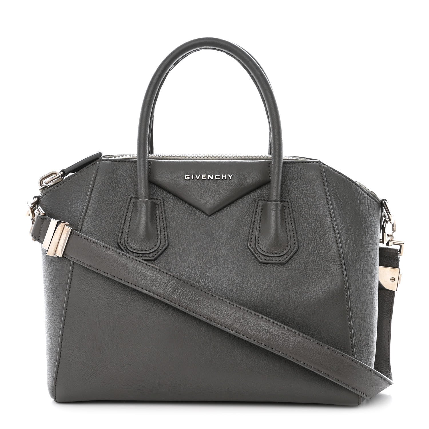 Givenchy Sugar Goatskin Small Antigona Dark Grey 1 of 11