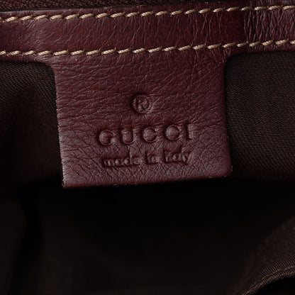 Gucci Monogram Medium Horsebit Nail Boston Brown 7 of 11