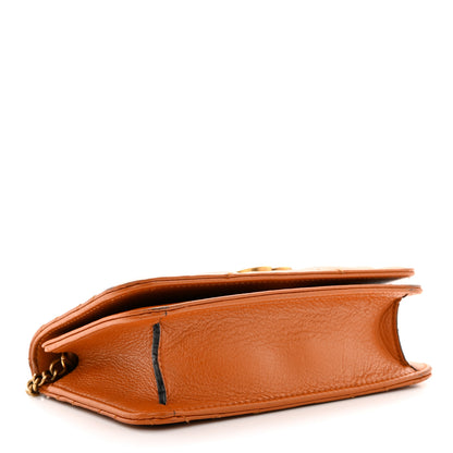 Gucci Calfskin Matelasse GG Marmont Mini Bag Cognac 4 of 9
