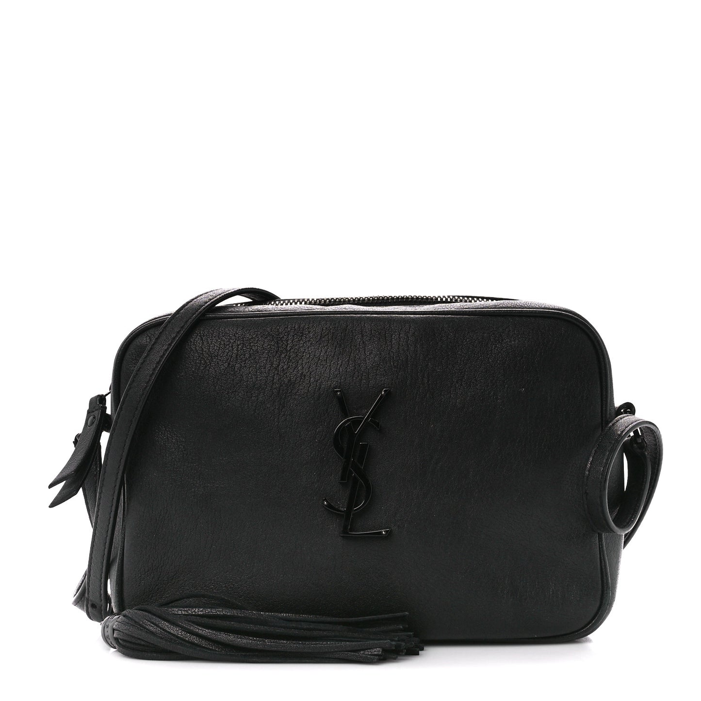 Lambskin Monogram Lou Camera Bag Black