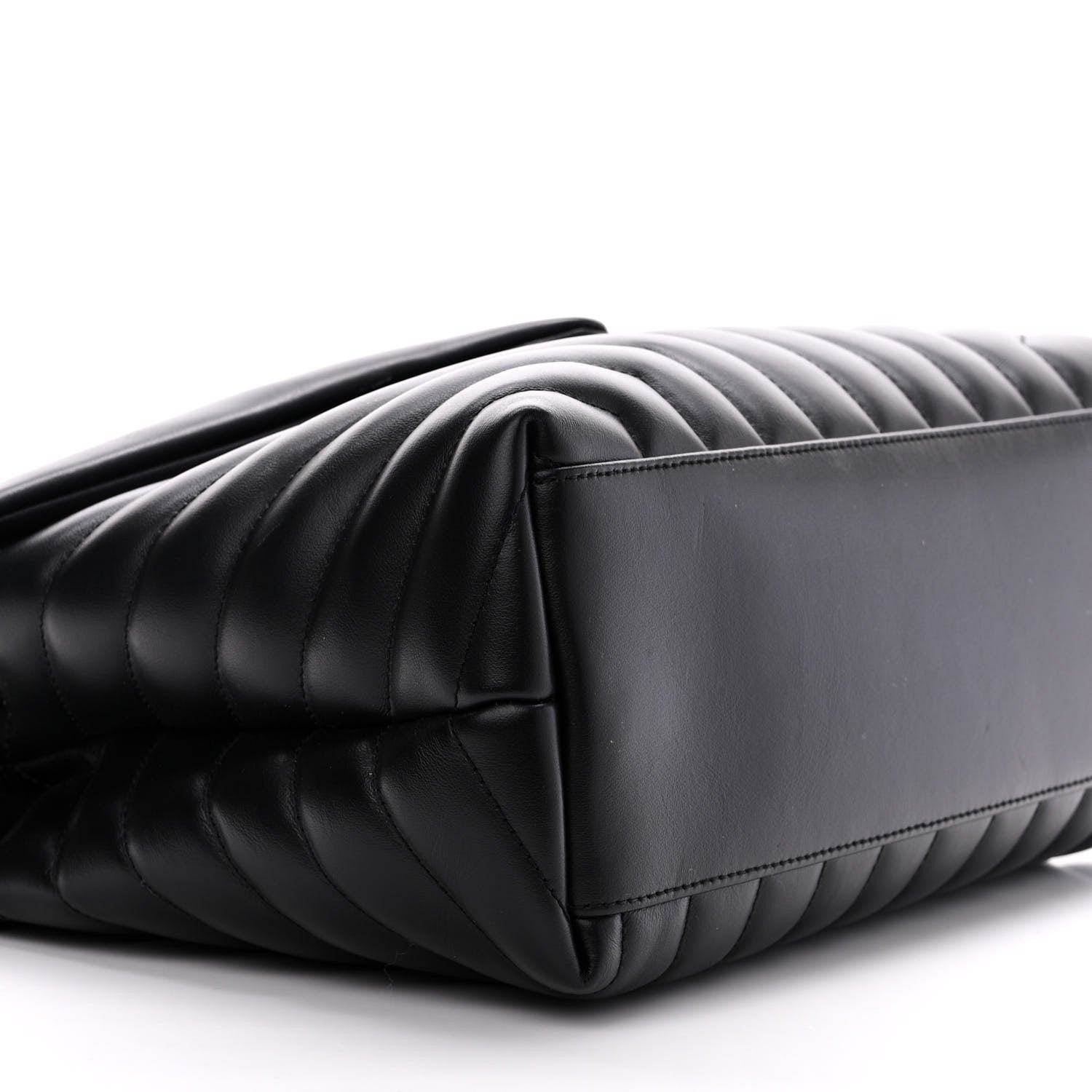 Saint Laurent Calfskin Y Quilted Monogram Medium Loulou Chain Satchel Black 9 of 11