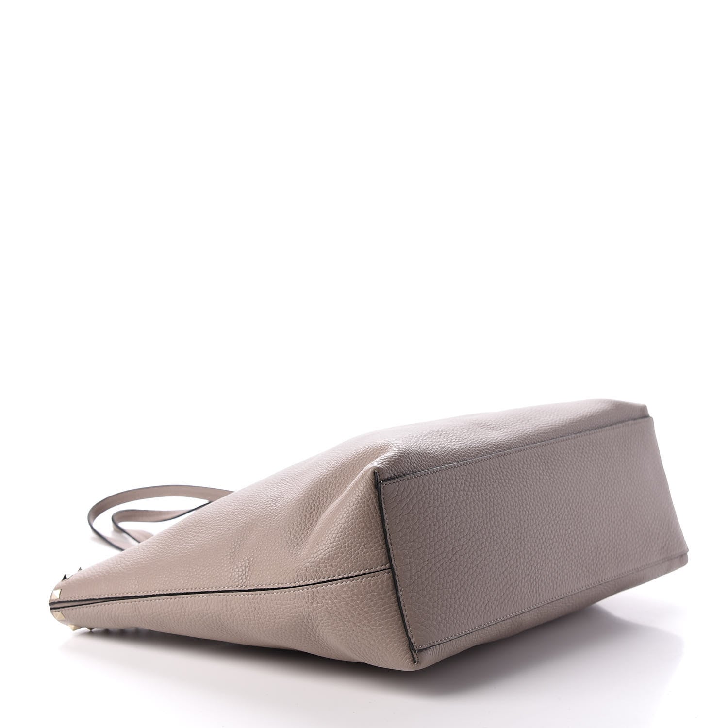 Valentino Garavani Grained Calfskin Rockstud Shoulder Tote Poudre 4 of 9