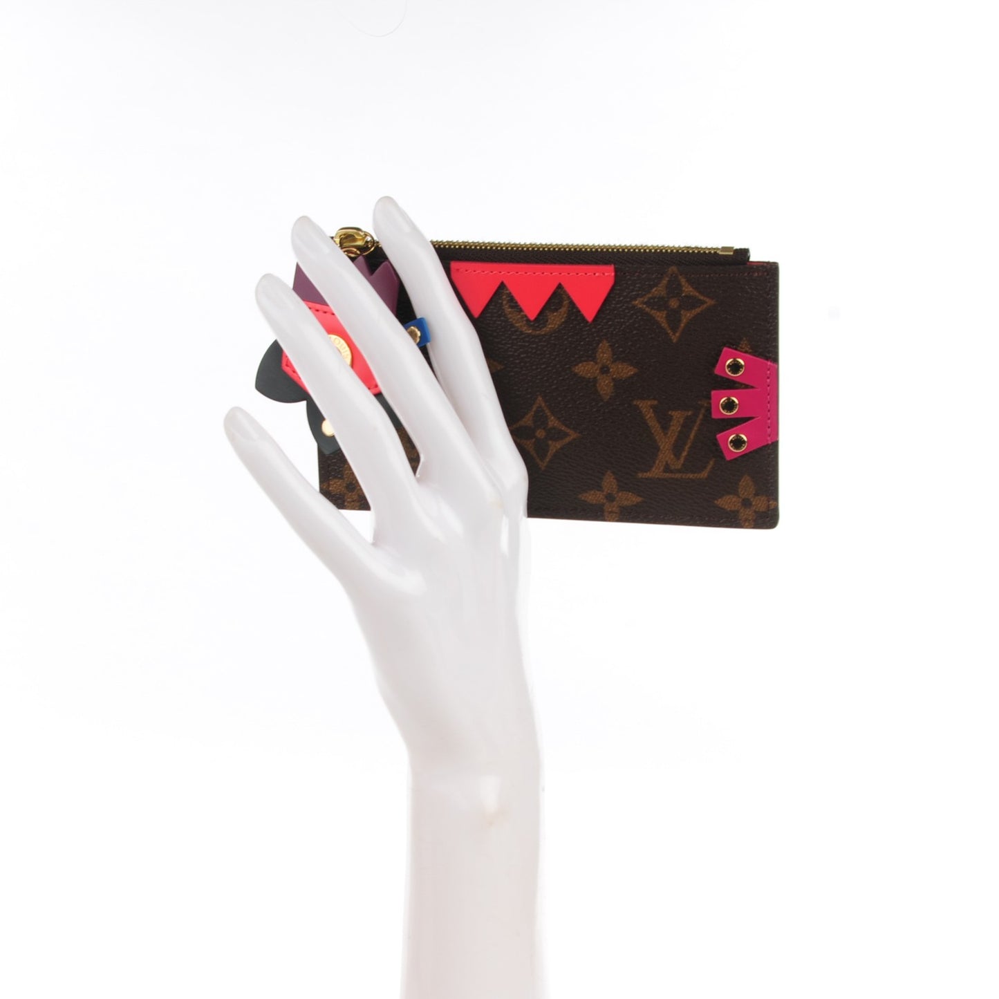 Monogram Totem Key Pouch Flamingo