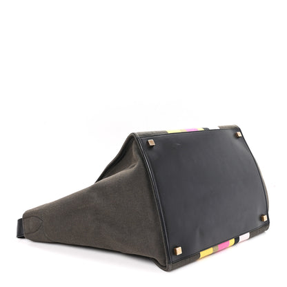 Celine Canvas Striped Medium Phantom Luggage Multicolor 4 of 10