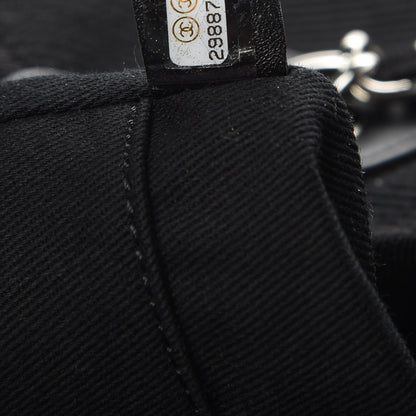 Chanel Canvas Pearl Medium Deauville Tote Black 7 of 14
