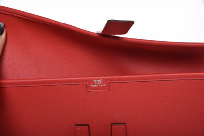 Hermes Swift Jige Elan 29 Clutch Vermillion 6 of 16