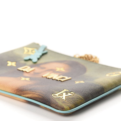 Louis Vuitton Masters Da Vinci Pochette Clutch Vert D’eau 7 of 9